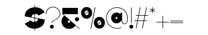 Bletro Regular Font OTHER CHARS