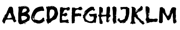 BlightedBrush-Regular Font LOWERCASE