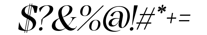 Blinkosta Italic Font OTHER CHARS