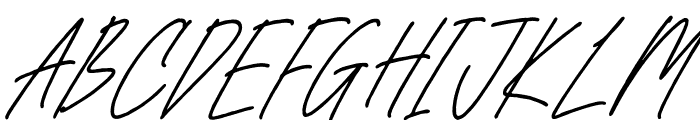 Blissful Heartlight Script Italic Font UPPERCASE