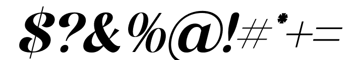 Blissful Heartlight Serif Italic Font OTHER CHARS