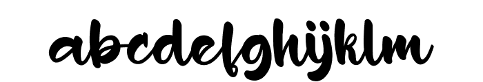 Blissful Lettering Font LOWERCASE