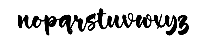 Blissful Lettering Font LOWERCASE