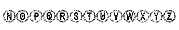 Blissful Love Monogram Font UPPERCASE