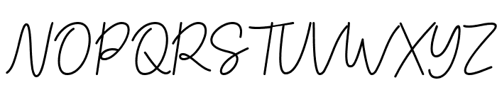 Blissful Wishes Font UPPERCASE