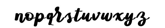 BlissfulCurl Bold Font LOWERCASE