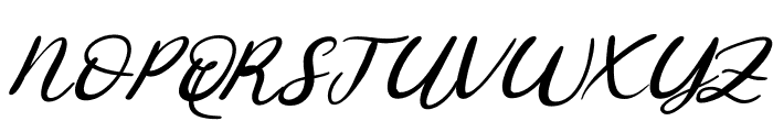 BlissfulCurl Italic Font UPPERCASE