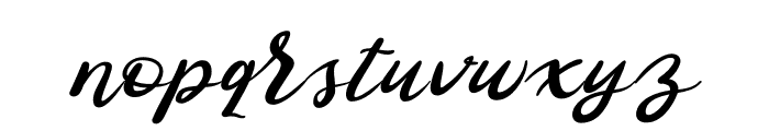 BlissfulCurl Italic Font LOWERCASE
