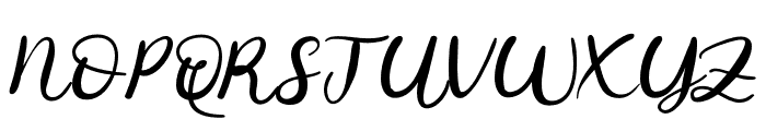 BlissfulCurl Regular Font UPPERCASE