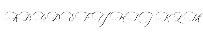 BlissfulScript-Regular Font UPPERCASE