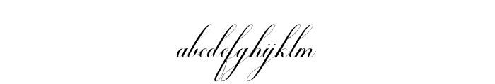 BlissfulScript-Regular Font LOWERCASE