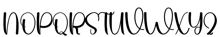 Blisymint Font UPPERCASE