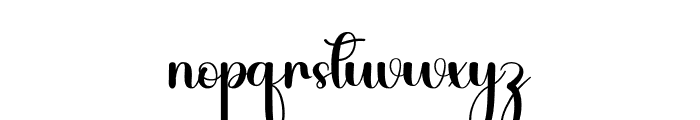 Blisymint Font LOWERCASE