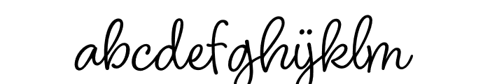 Blithe-Regular Font LOWERCASE