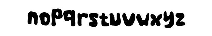 Blob Freak Font LOWERCASE
