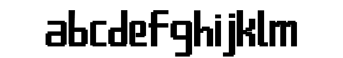 BlockGames-Regular Font LOWERCASE