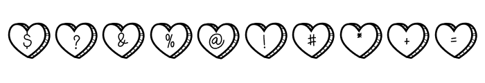 BlockHeart Font OTHER CHARS