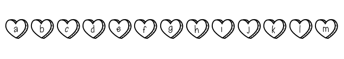 BlockHeart Font LOWERCASE