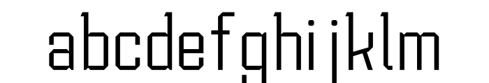 Blockhead Nova Light Font LOWERCASE