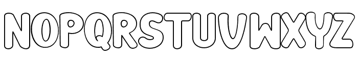 Blocky Outline Regular Font UPPERCASE