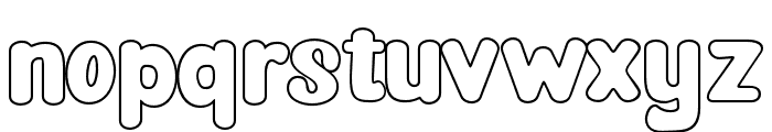 Blocky Outline Regular Font LOWERCASE