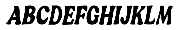Blogeris-CondensedItalic Font UPPERCASE