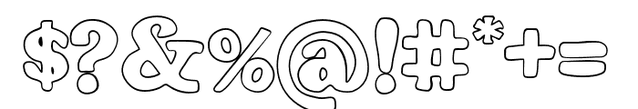 Blogeris Outline Font OTHER CHARS