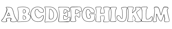 Blogeris Outline Font UPPERCASE