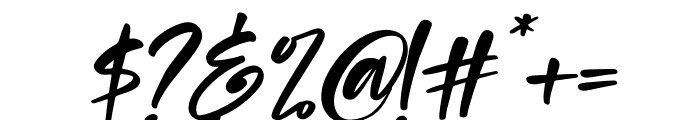 Blondeta Italic Font OTHER CHARS