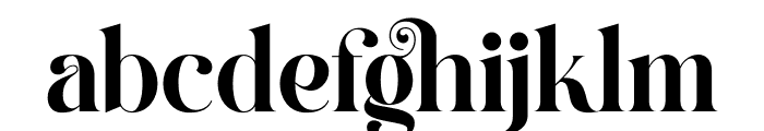 Blonthe Font LOWERCASE