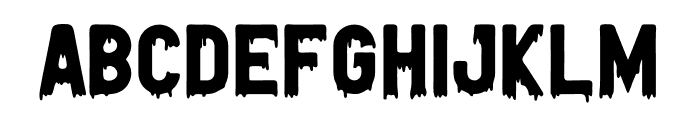 Blood Cranked Font UPPERCASE
