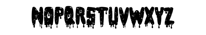 Blood Grunge Font UPPERCASE
