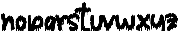 Blood Shadow Font LOWERCASE