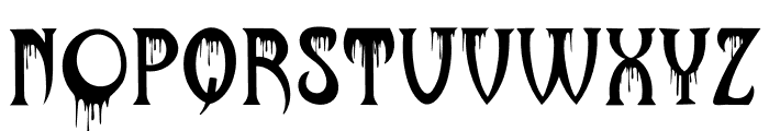 Blood moon Font UPPERCASE