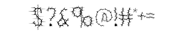BloodAttack Font OTHER CHARS