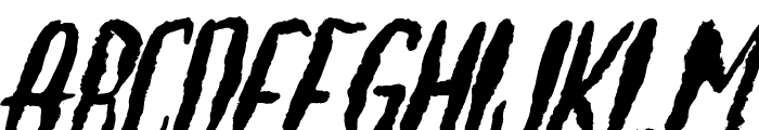 Bloodfather Italic Font UPPERCASE