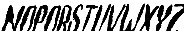 Bloodfather Italic Font UPPERCASE
