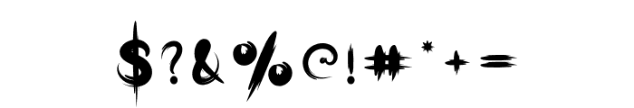 Bloodscript Font OTHER CHARS