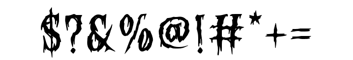 Bloody Corpse Font OTHER CHARS