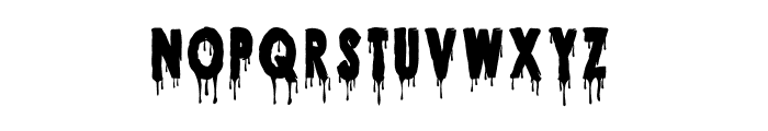 Bloody Halloween Fon Font UPPERCASE