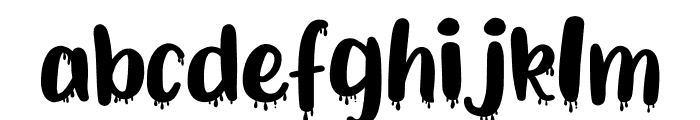 Bloody Halloween Font LOWERCASE