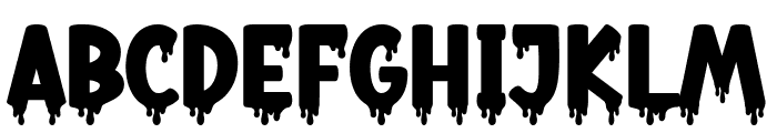 Bloody Midnight Font UPPERCASE