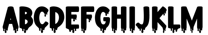 Bloody Midnight Font LOWERCASE