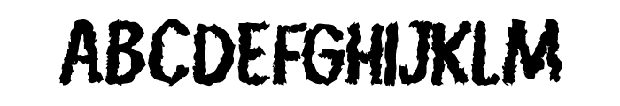 Bloody Screams Font UPPERCASE