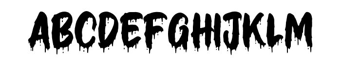 BloodyScary-Regular Font UPPERCASE
