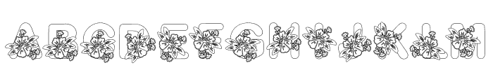 Bloom Decorative Font LOWERCASE