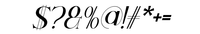 Bloomed Serif - Italic Font OTHER CHARS