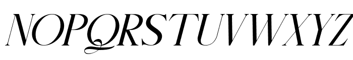 Bloomed Serif - Italic Font UPPERCASE