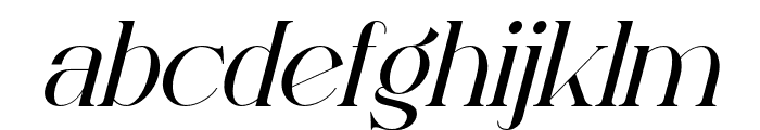 Bloomed Serif - Italic Font LOWERCASE