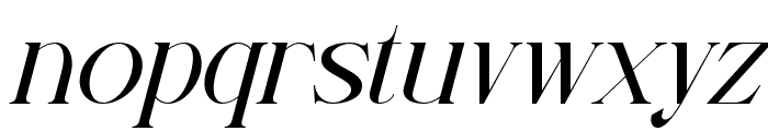 Bloomed Serif - Italic Font LOWERCASE